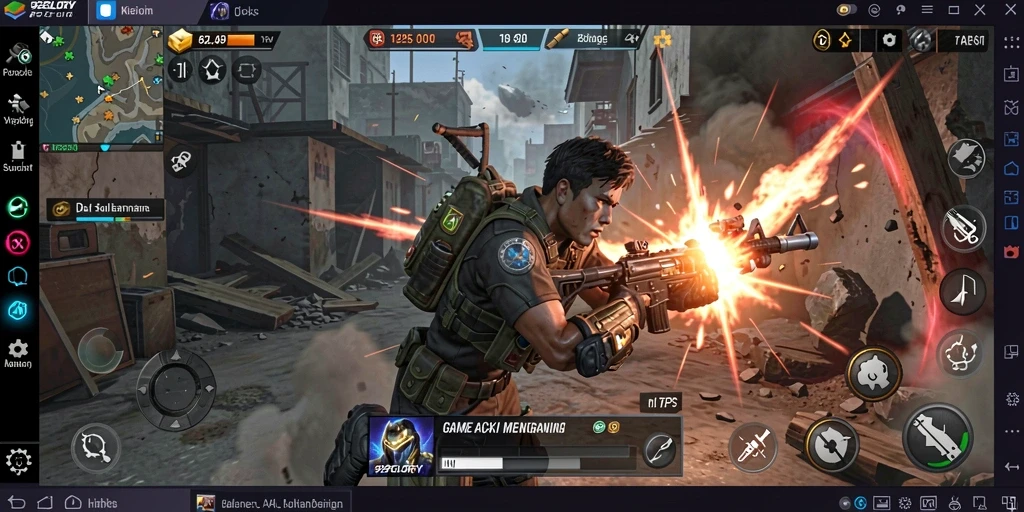 Tampilan gameplay menegangkan dalam 92GLORY