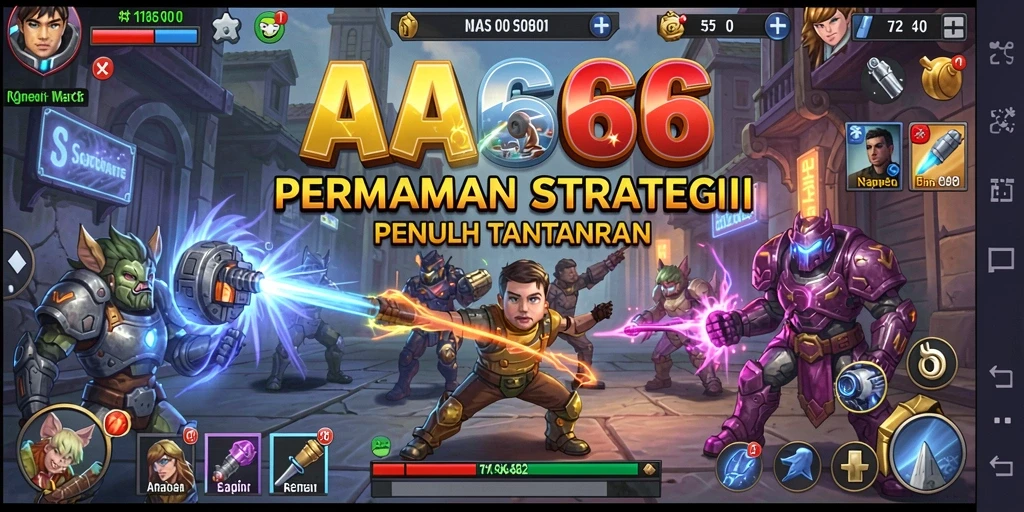 Tampilan gameplay AA666 yang menegangkan dan penuh strategi.