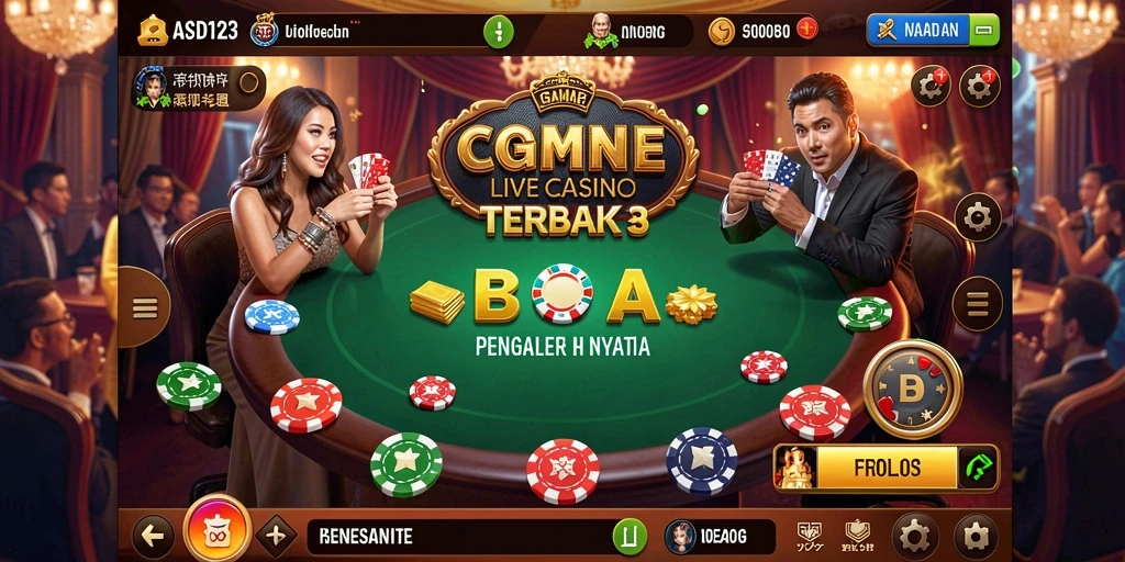 Screenshot gameplay Live Casino dari ASD123 yang penuh aksi.