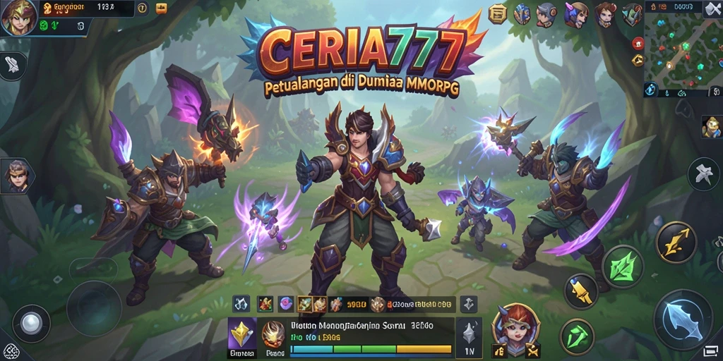 Screenshot menunjukkan gameplay seru dalam dunia MMORPG.