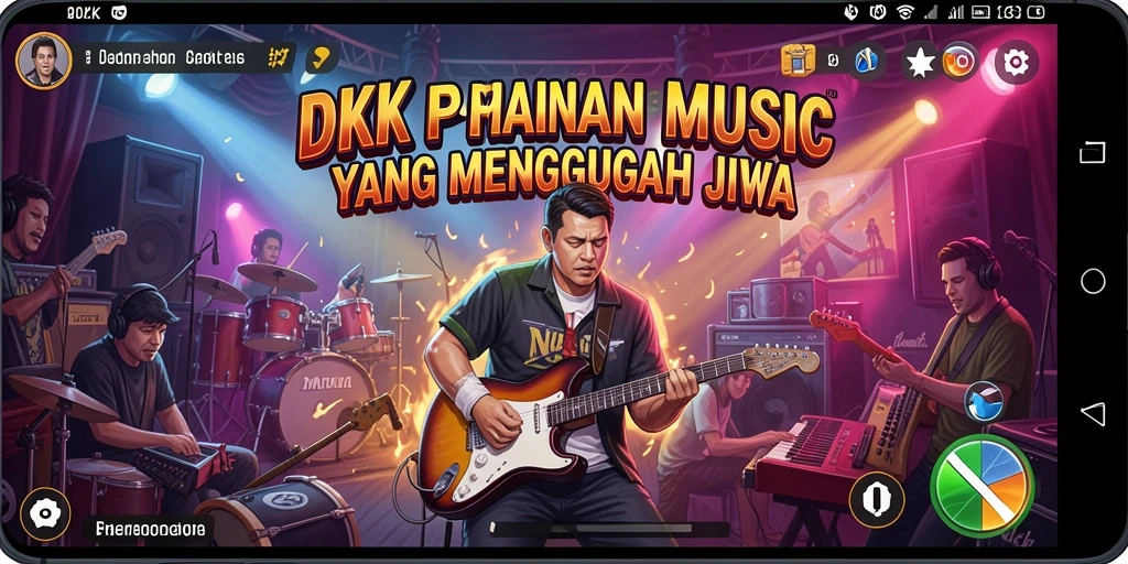 Gameplay DKK yang seru dengan berbagai alat musik.