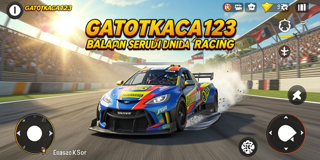 Gameplay menarik dari GATOTKACA123 dengan mobil balap yang berkualitas.
