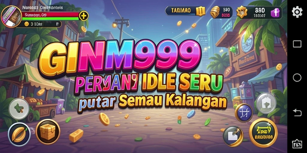 Tampilan gameplay GIM999 yang menenangkan dan interaktif.