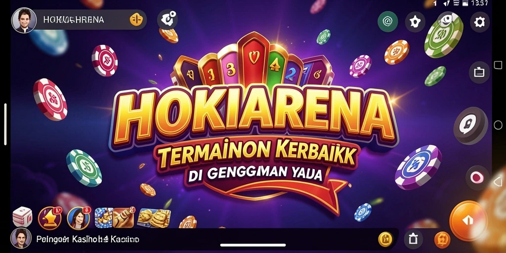 Tampilan utama HOKIARENA yang menampilkan permainan Kasino yang seru.