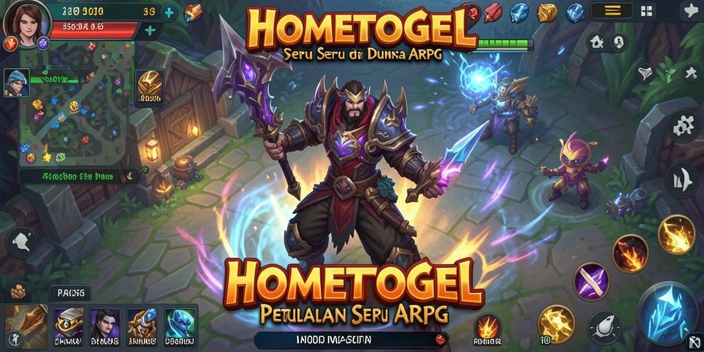 Tampilan gameplay seru dari HOMETOGEL yang penuh aksi.
