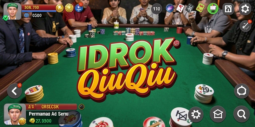 Tampilan gameplay QiuQiu yang seru di IDROK.