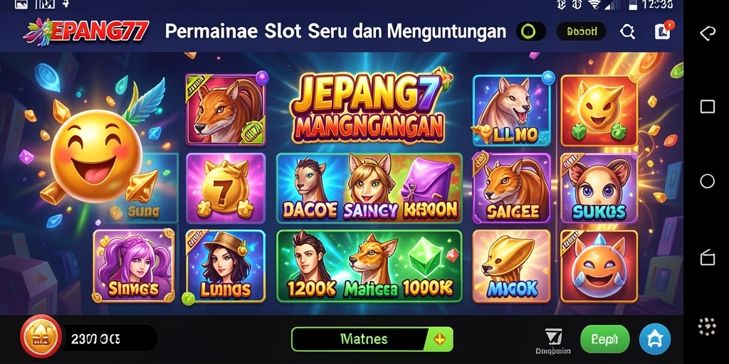Tampilan gameplay Slot JEPANG77 yang seru dan menarik.