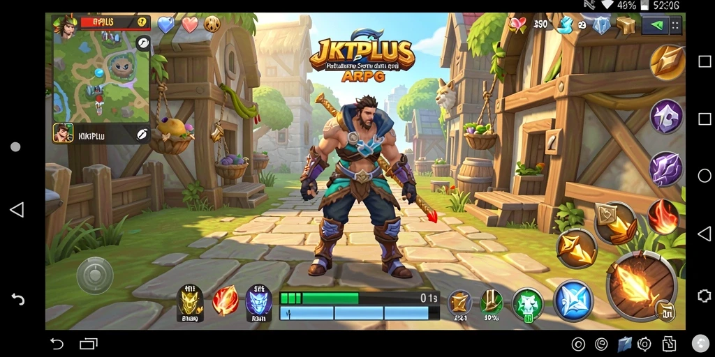 Tampilan gameplay ARPG yang mendebarkan dan penuh aksi.