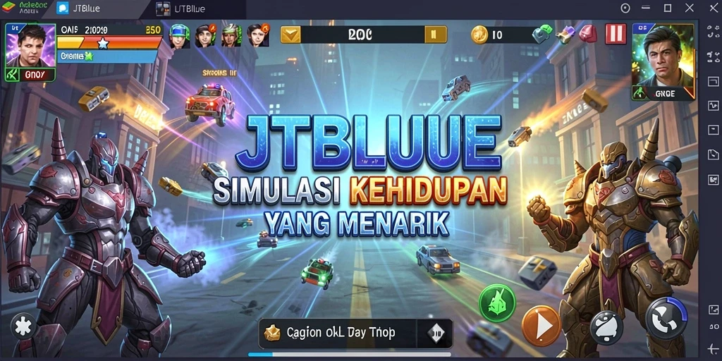 Gameplay JTBLUE yang menarik dan interaktif.