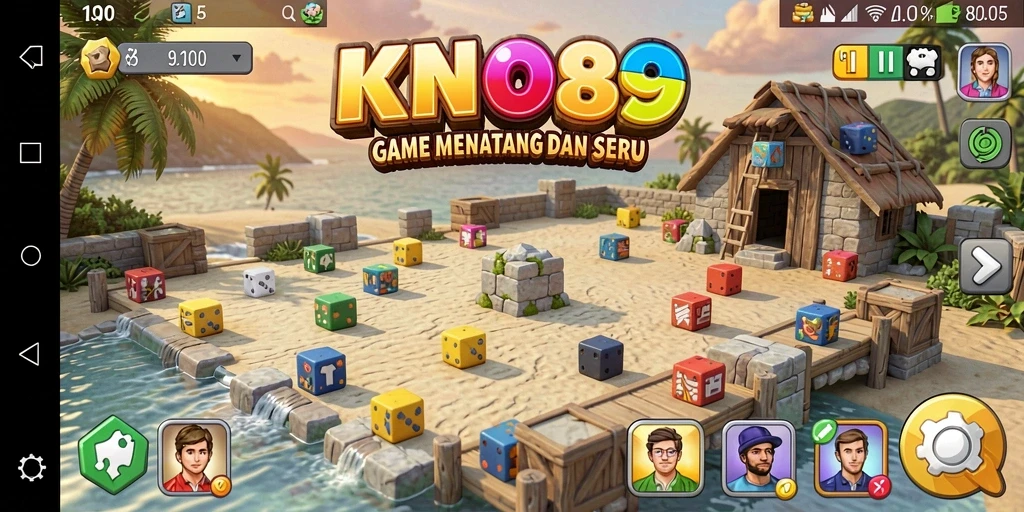 Tampilan gameplay KNO89 yang penuh warna dan menarik.