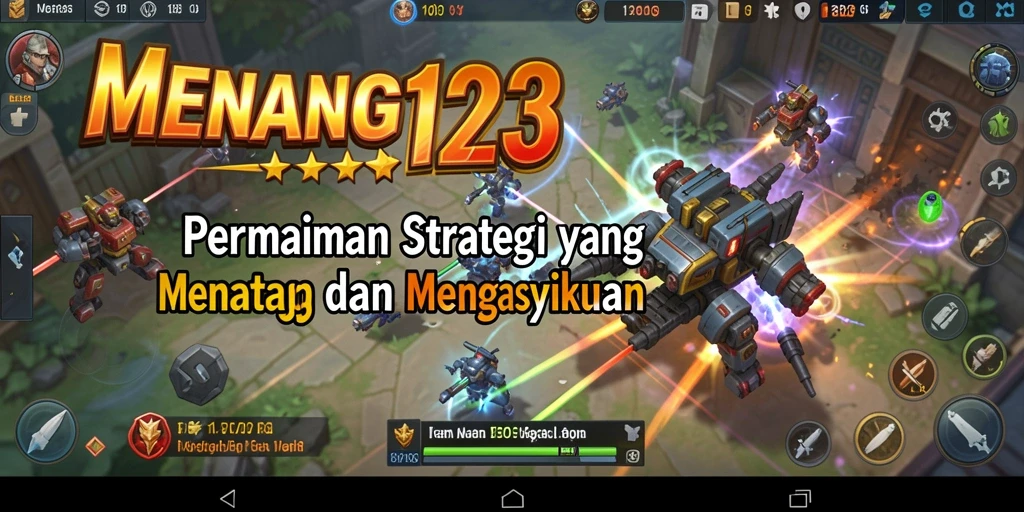 Gameplay epik dalam MENANG123 yang penuh strategi.