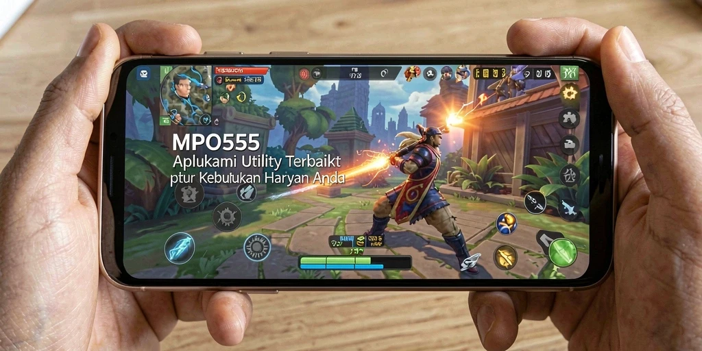 Screenshot utama MPO555 menampilkan fitur pengelolaan tugas yang intuitif.