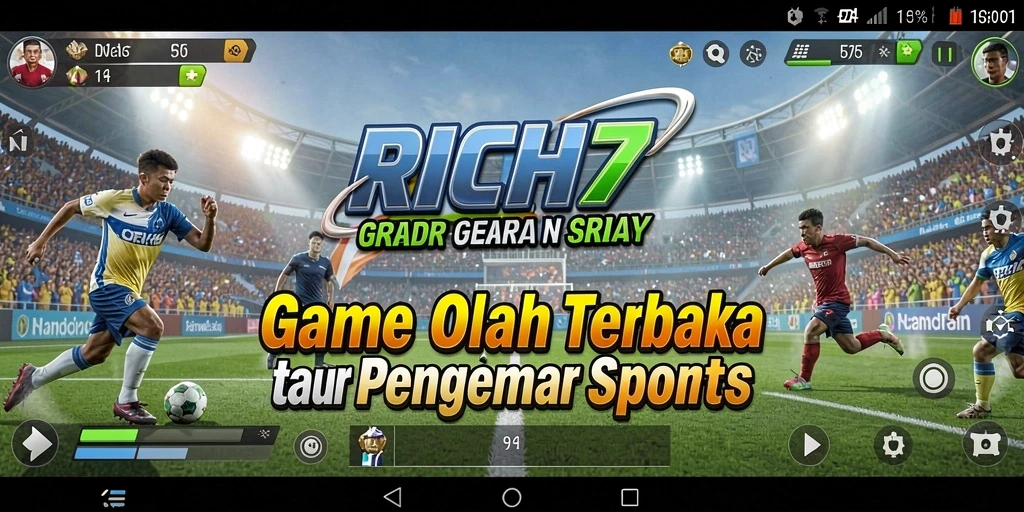 Screenshot gameplay RICH7 yang menampilkan aksi olahraga seru.