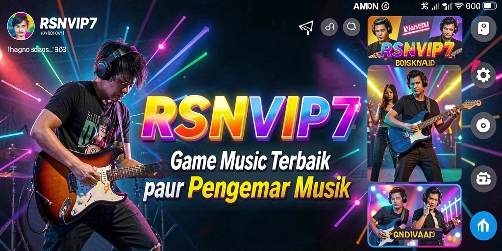 Tampilan gameplay RSNVIP7 yang menarik dengan berbagai pilihan lagu.