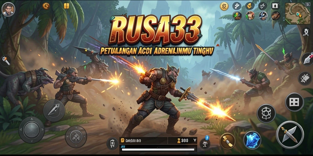 Tangkapan layar RUSA33 menampilkan aksi seru di battlefield.