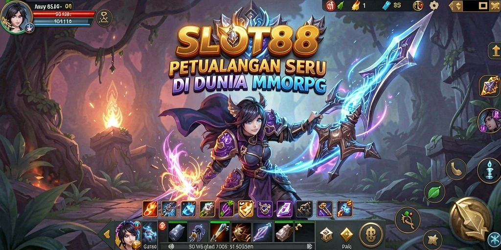 Tangkapan layar menunjukkan aksi seru dalam gameplay MMORPG.