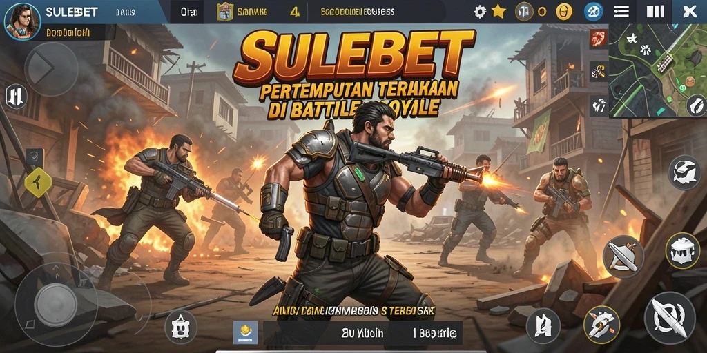 Tampilan gameplay epik dari SULEBET dalam pertempuran Battle Royale.