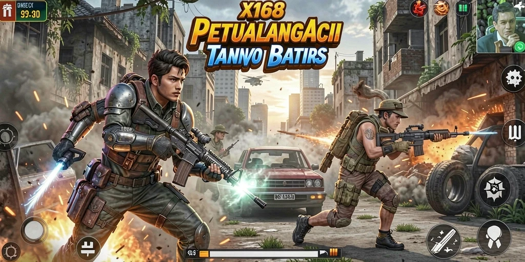 Tampilan gameplay seru dari X168 dengan aksi yang mendebarkan.