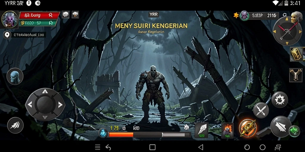 Gameplay YYRR yang menegangkan dengan suasana mencekam.