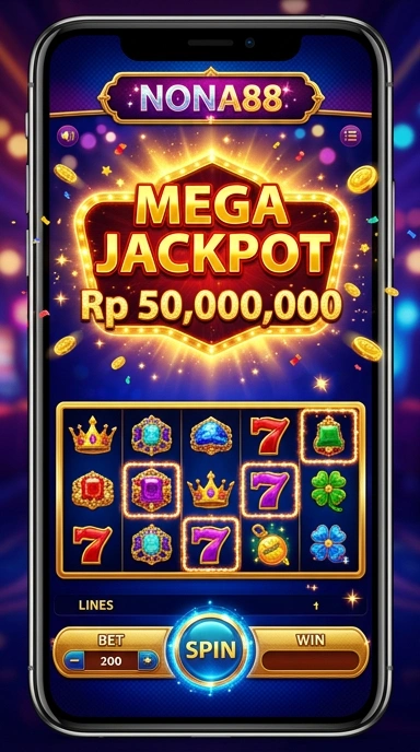 Tampilan beranda aplikasi nona88 yang menarik.